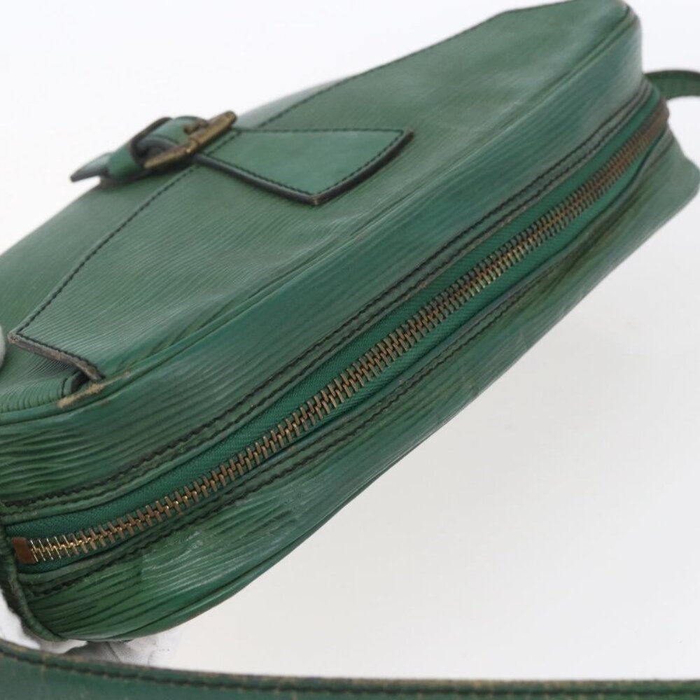 Authentic LOUIS VUITTON Epi Jeune Fille MM Shoulder Bag Green M52154 LV - Picture 13 of 16